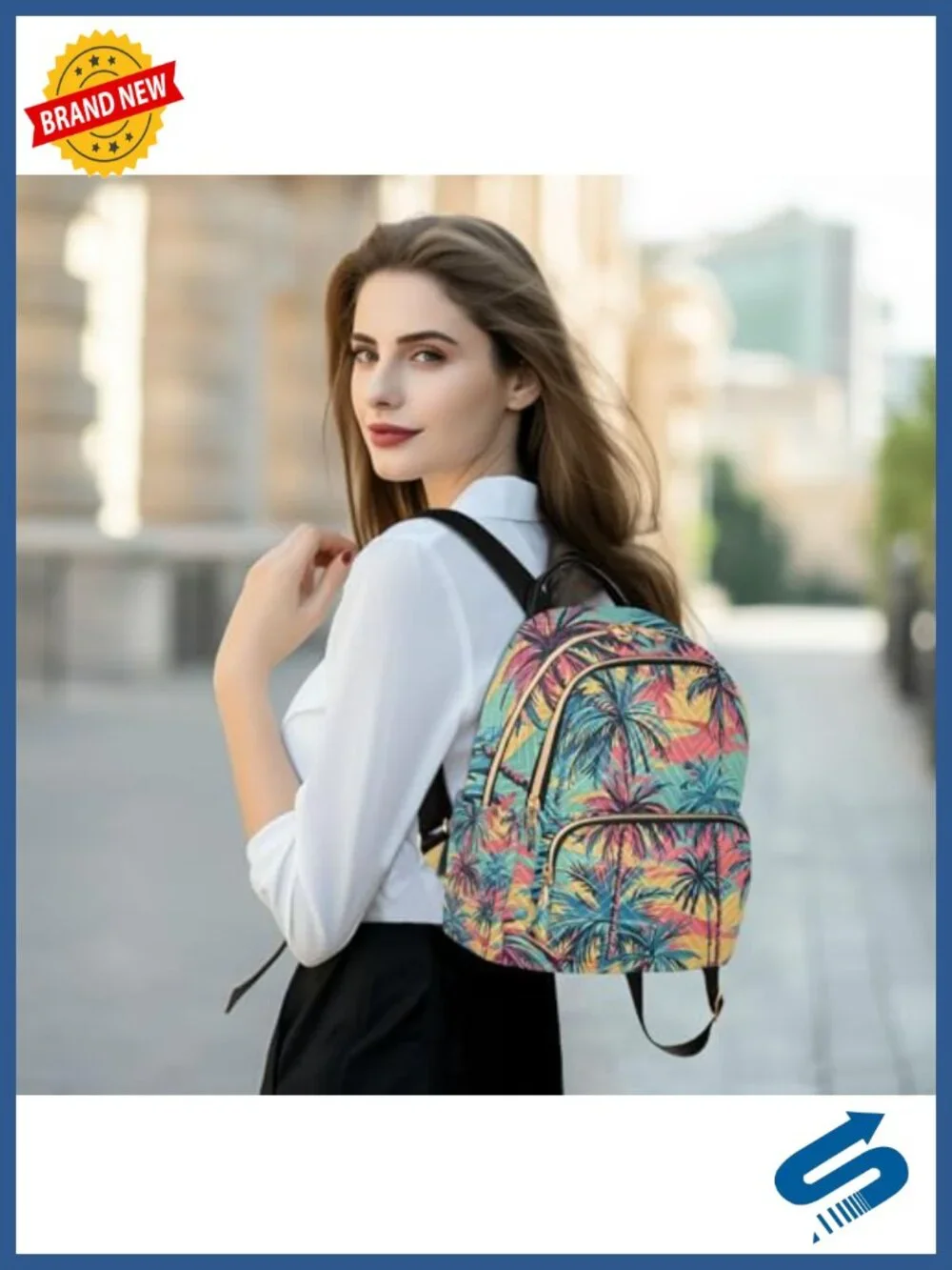 Nylon Quilted Small Backpack Purse Women Travel Daypack Lightweight Shoulder Bag